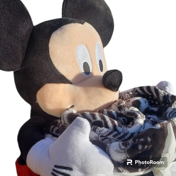 Mickey Mouse Pillow Buddy and Throw Blanket NWT - Picture 6 of 9
